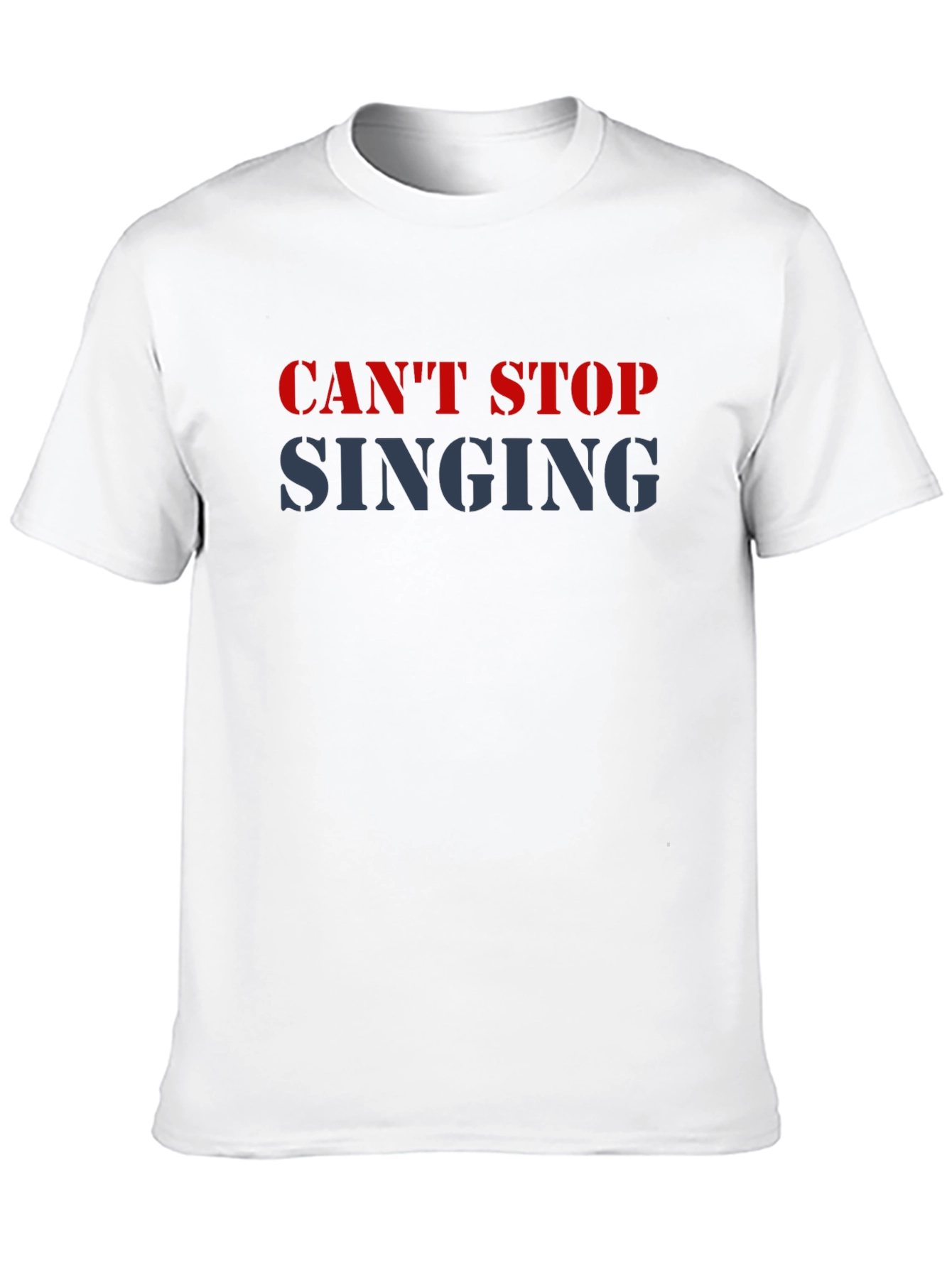 Cant Stop Singing T-Shirt - Black Cotton Tee