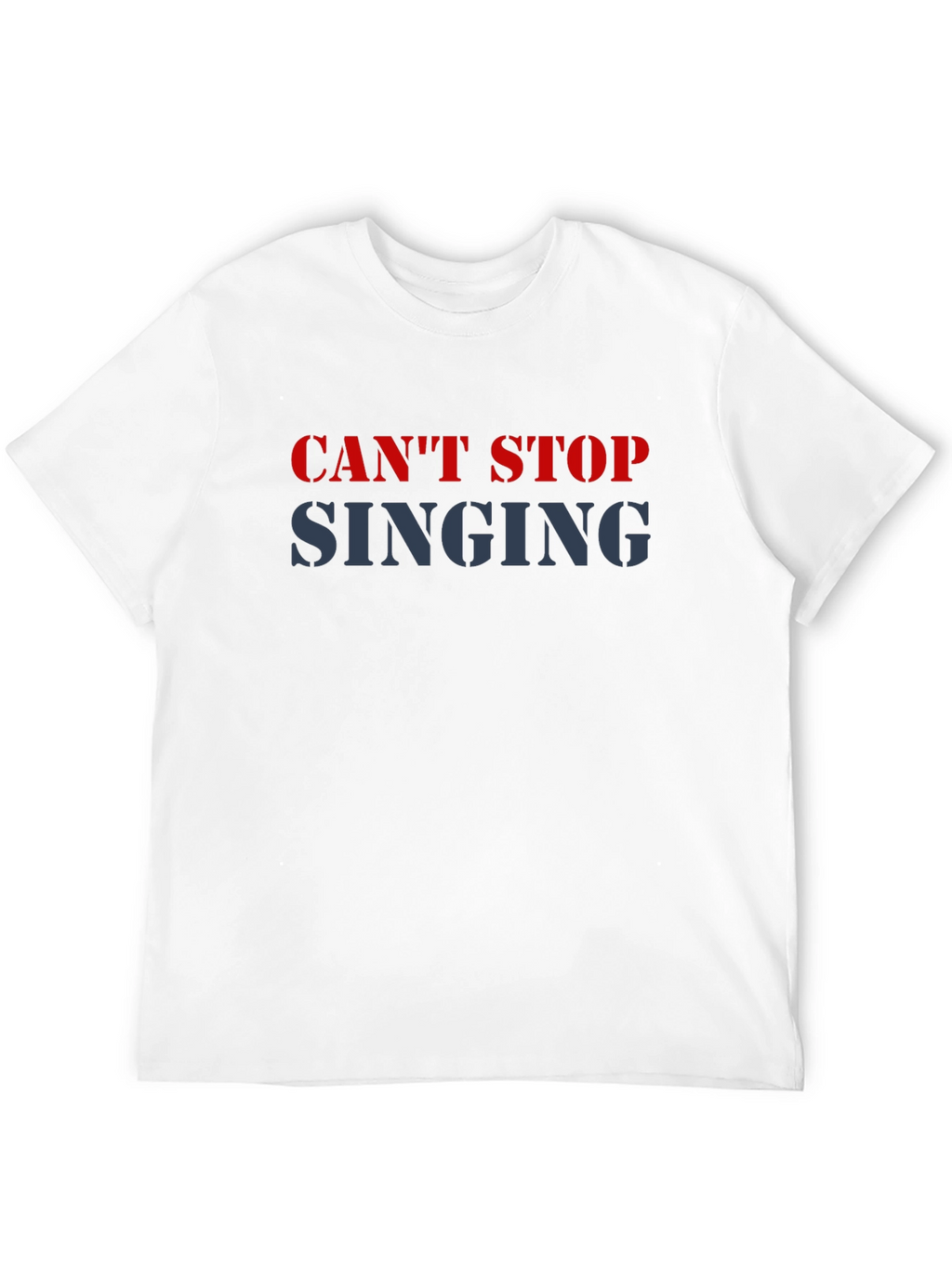 Cant Stop Singing T-Shirt - Black Cotton Tee