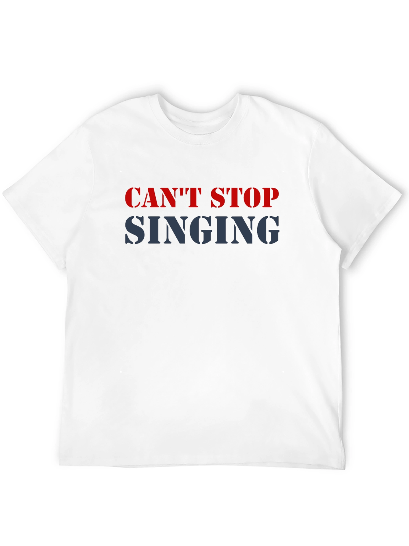 Cant Stop Singing T-Shirt - Black Cotton Tee
