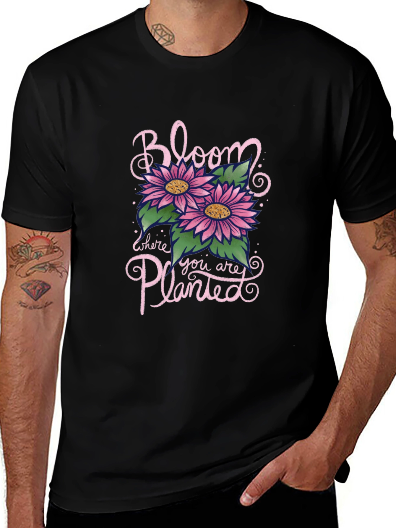 Bloom Where You Are Planted Graphic T-Shirt