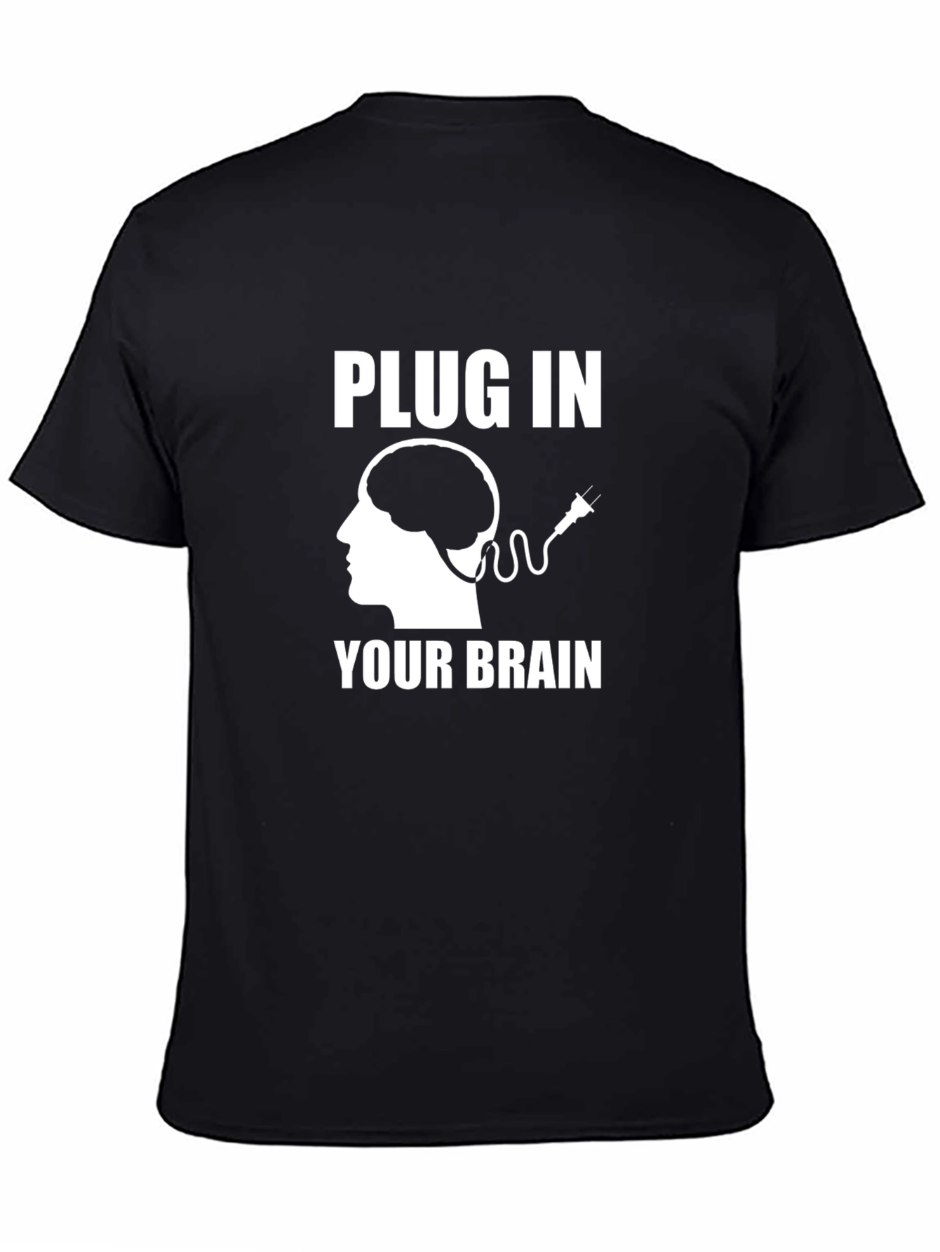 Plug In Your Brain Graphic Tee - Unisex T-Shirt