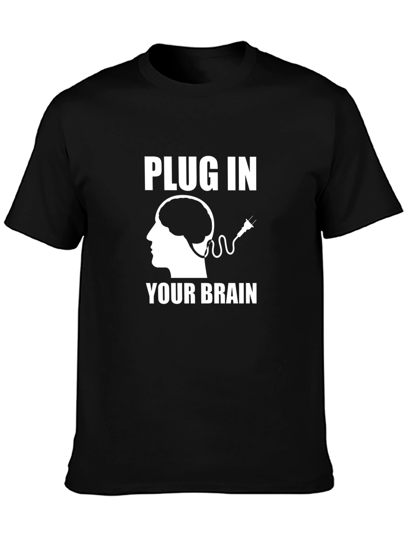 Plug In Your Brain Graphic Tee - Unisex T-Shirt