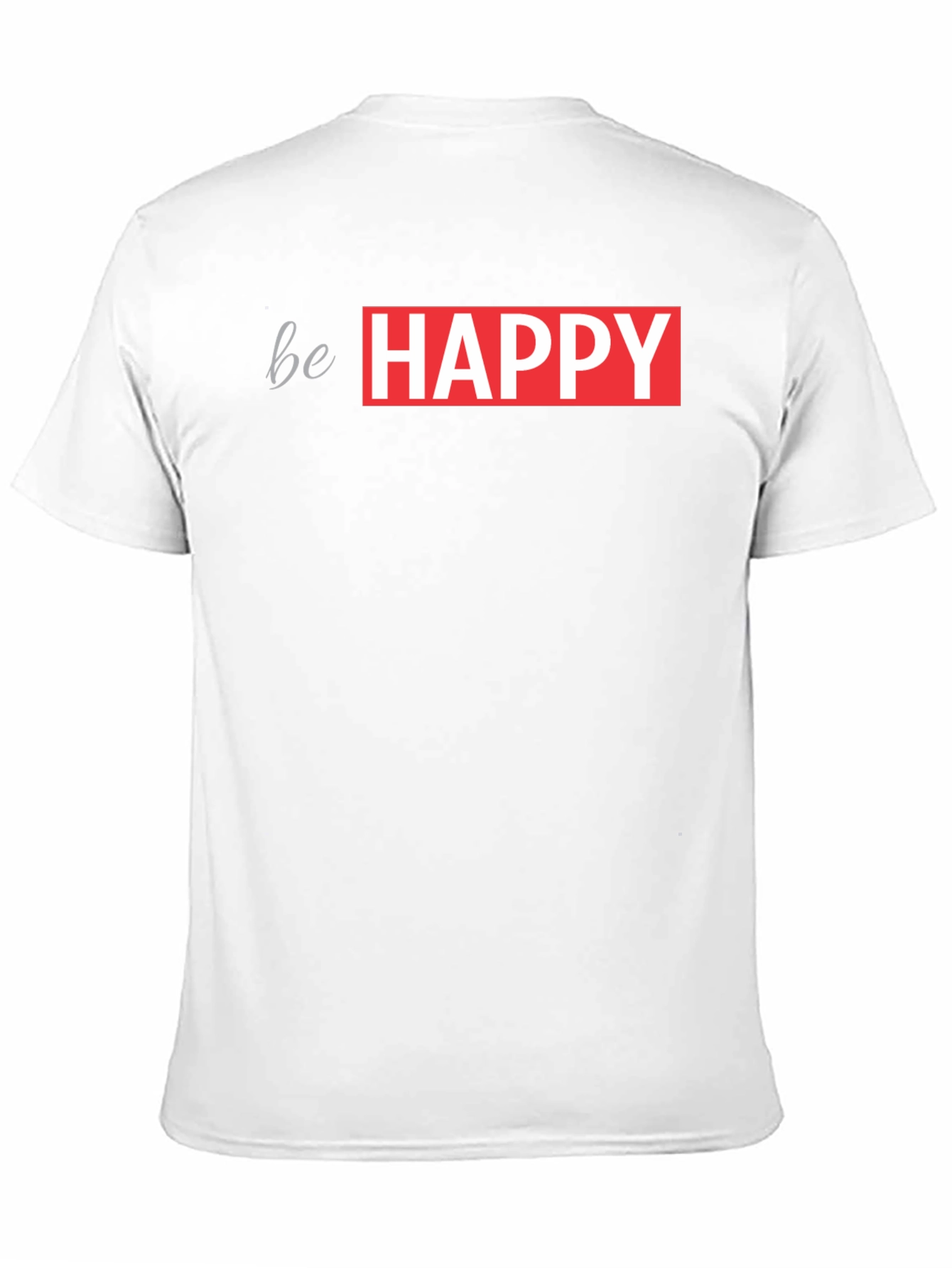 Be Happy Graphic Tee - Trendy Casual Wear