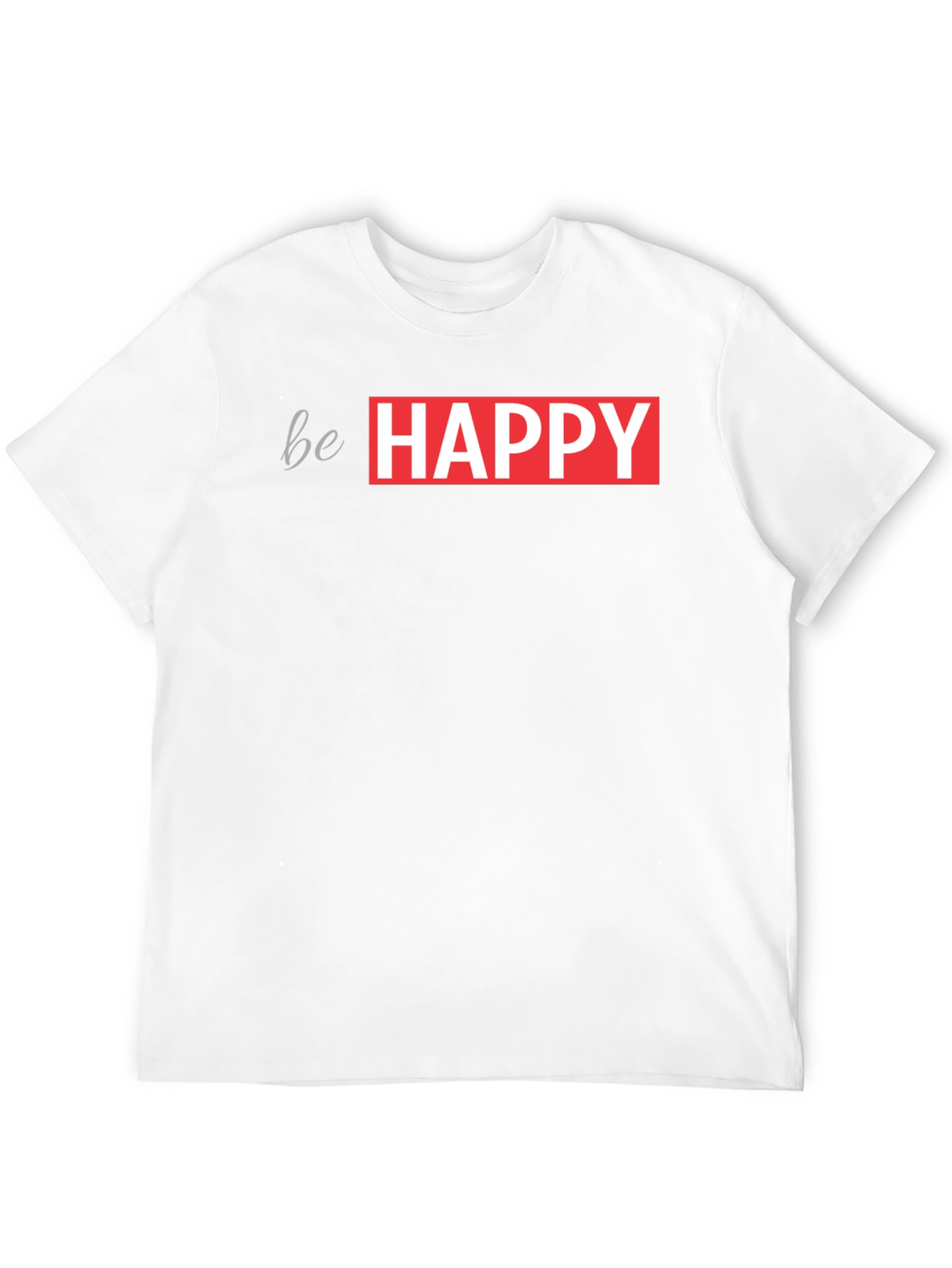 Be Happy Graphic Tee - Trendy Casual Wear