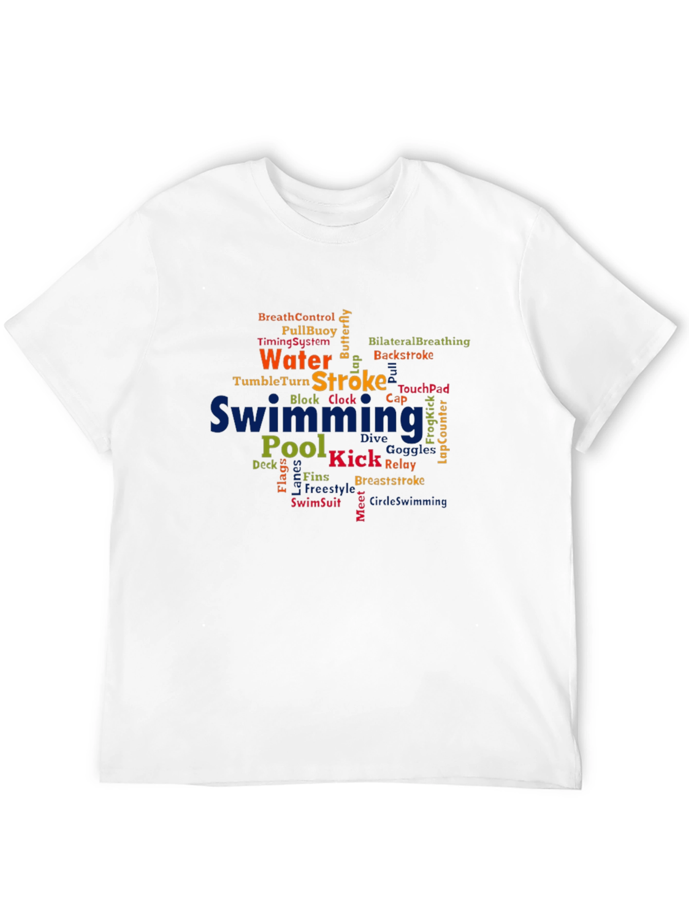 Swimming Word Cloud T-Shirt