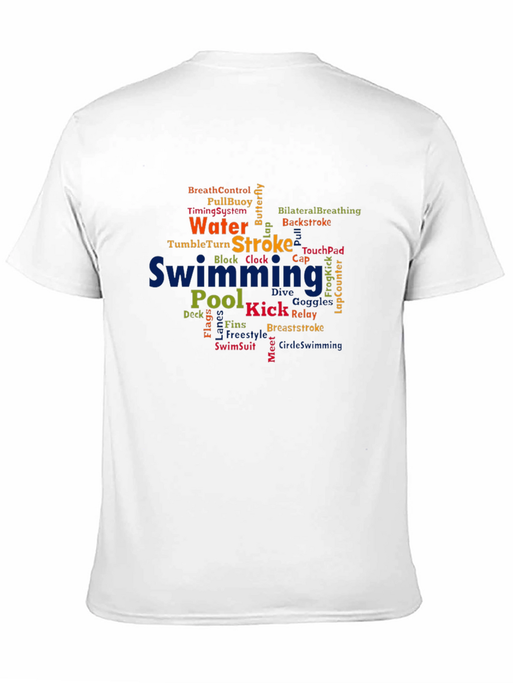 Swimming Word Cloud T-Shirt
