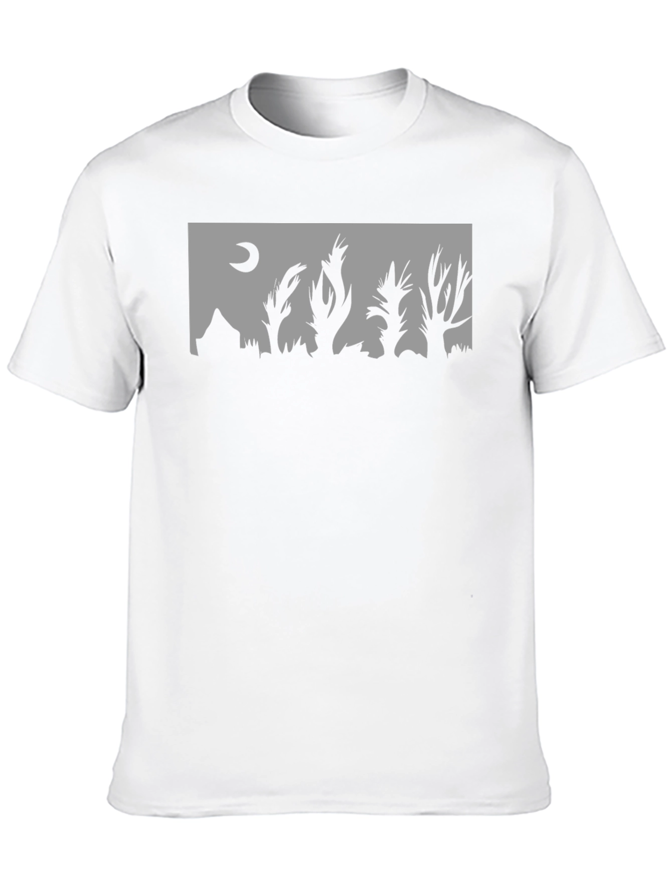 Eerie Landscape Tee - Dark Moon Silhouette Shirt