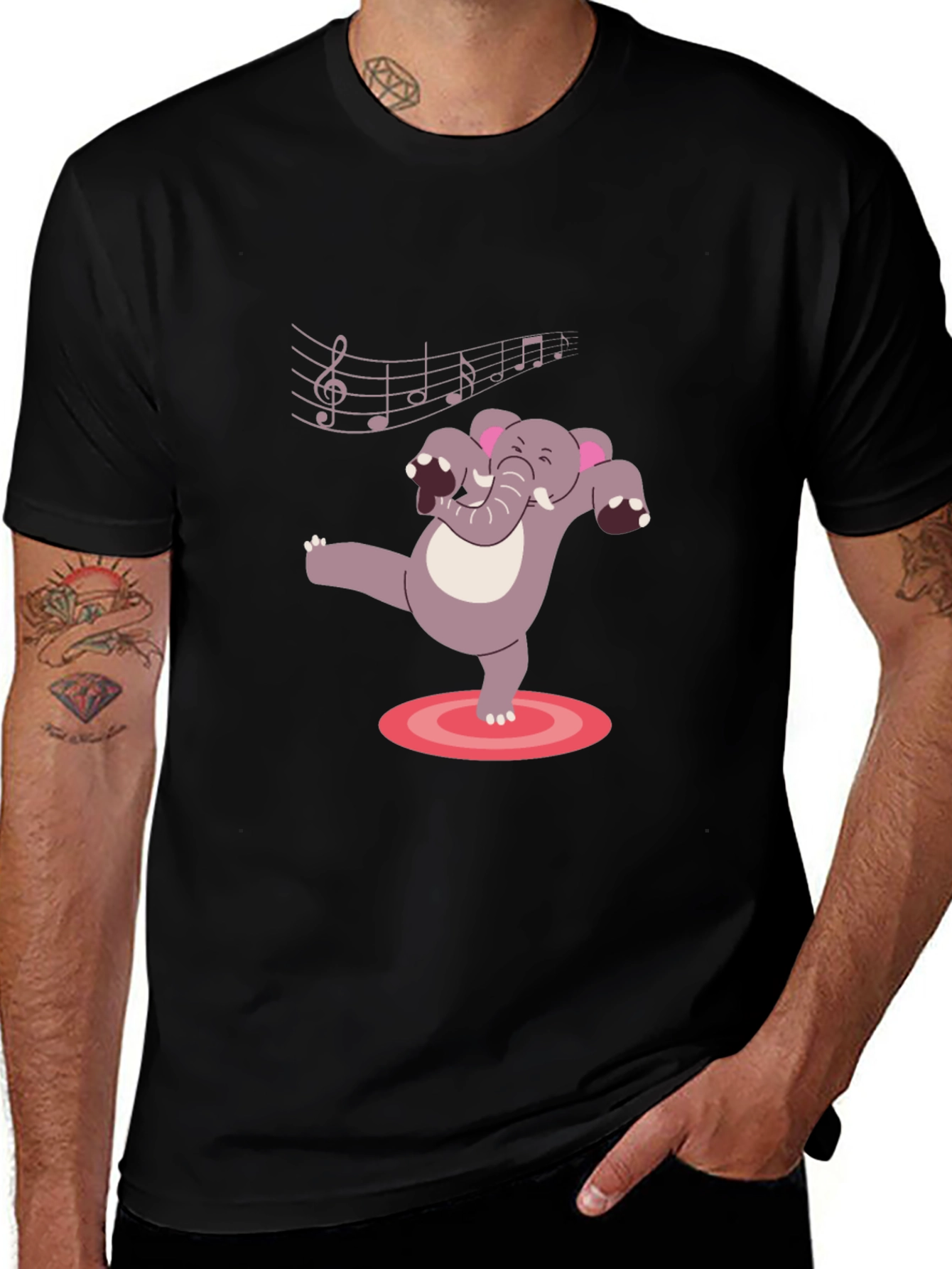 Dancing Elephant Music T-Shirt