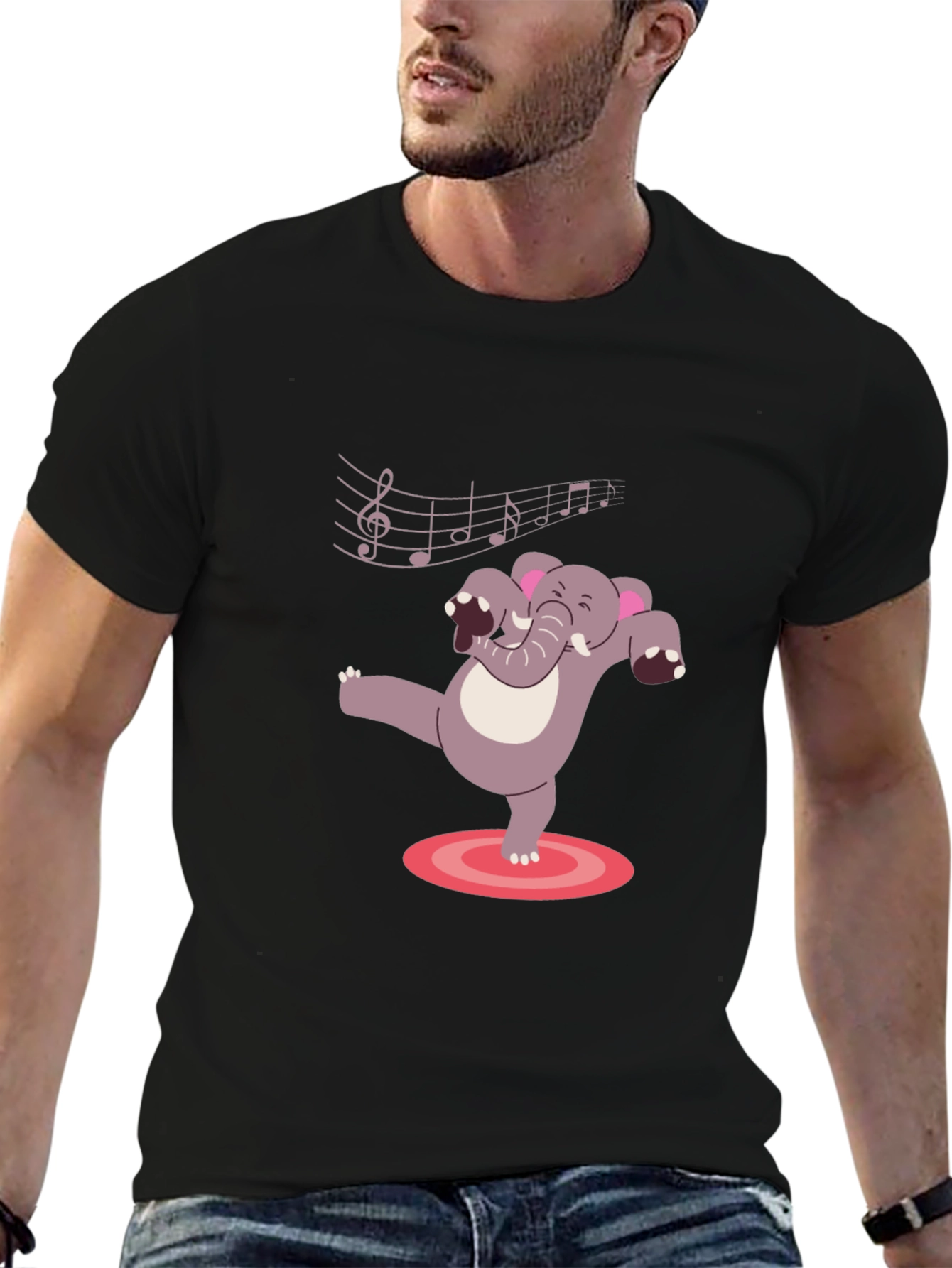 Dancing Elephant Music T-Shirt