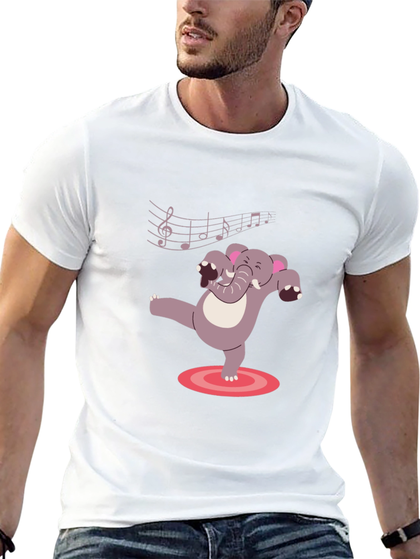 Dancing Elephant Music T-Shirt