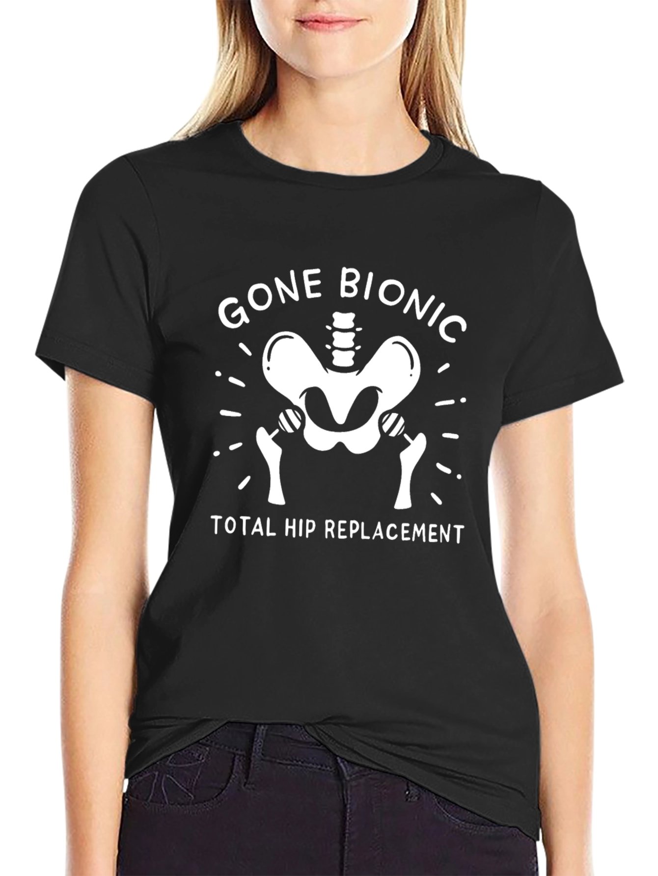 Gone Bionic Hip Replacement Graphic Tee