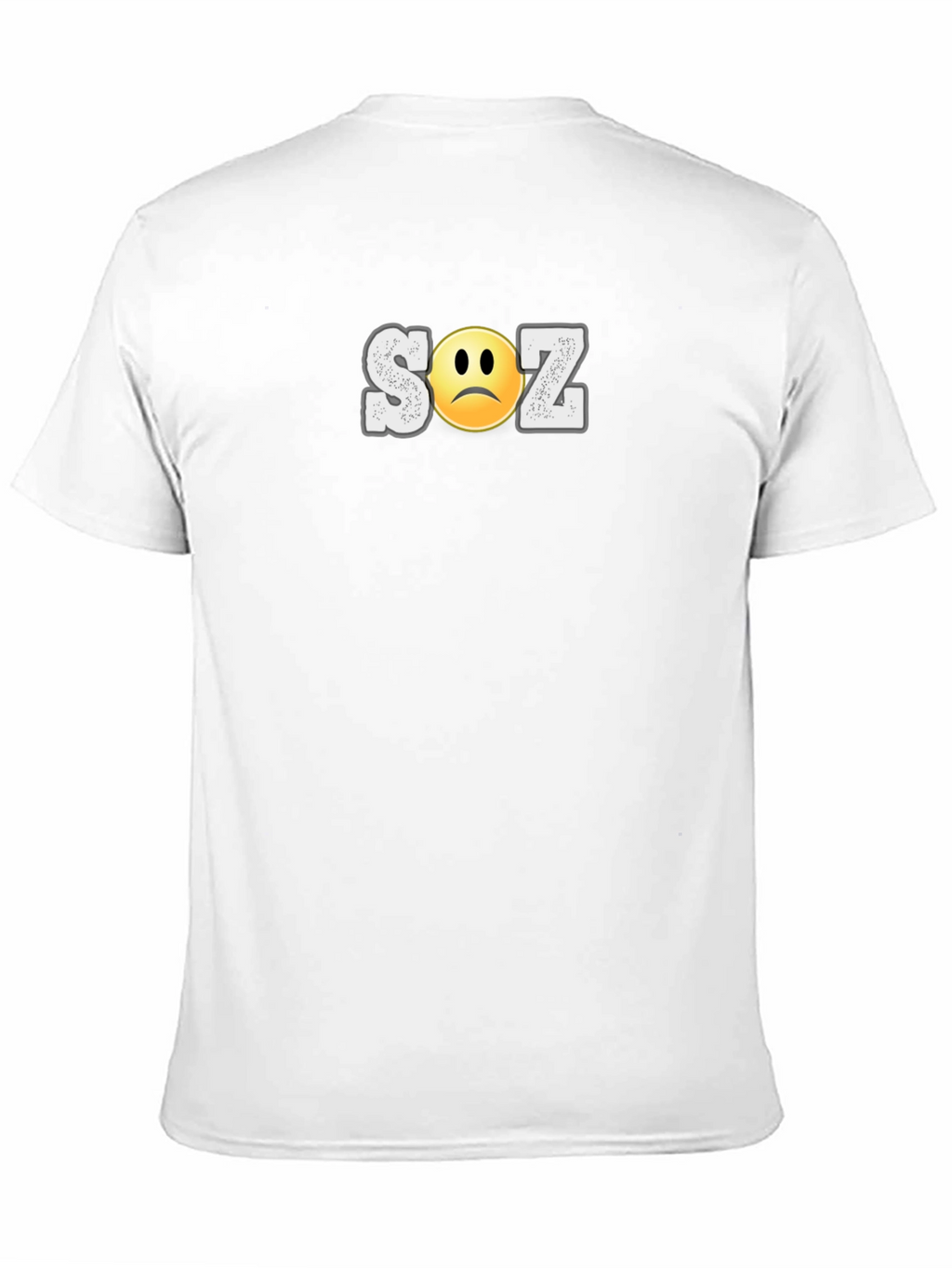 SOZ Sad Face Graphic T-Shirt - Black