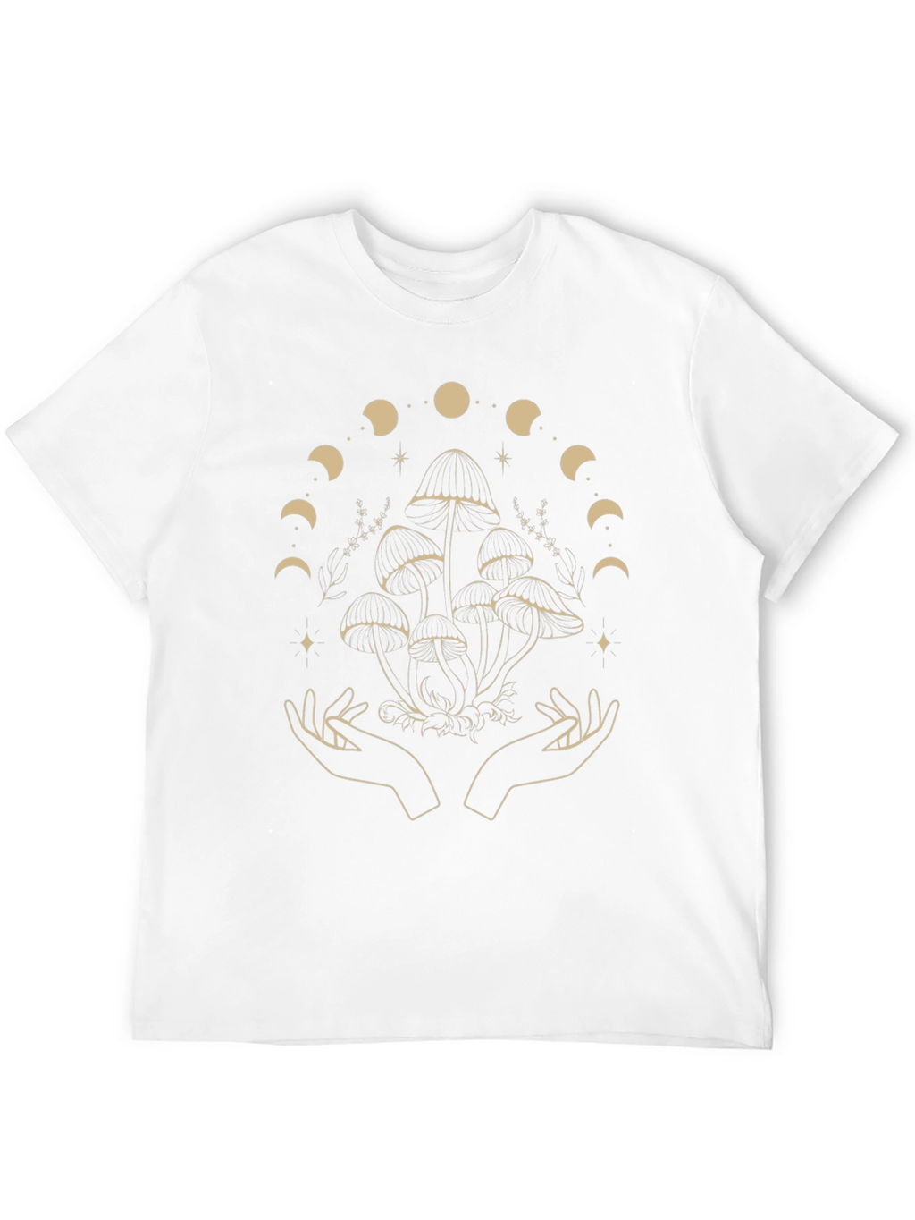 Mystical Mushroom Moon Phase Graphic Tee