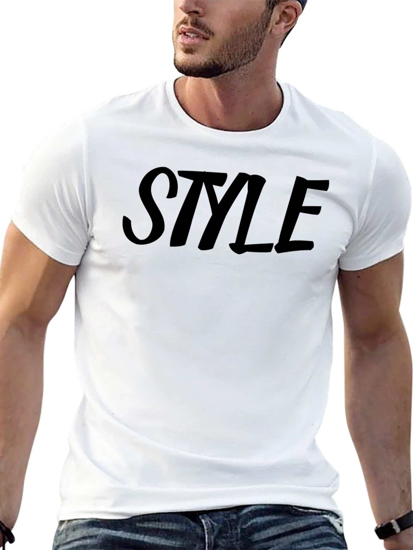 Stylish Black Style Graphic Tee - Everyday Comfort