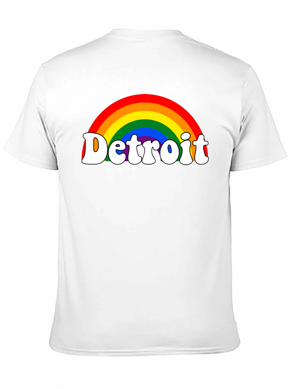 Detroit Rainbow Pride T-Shirt - Black