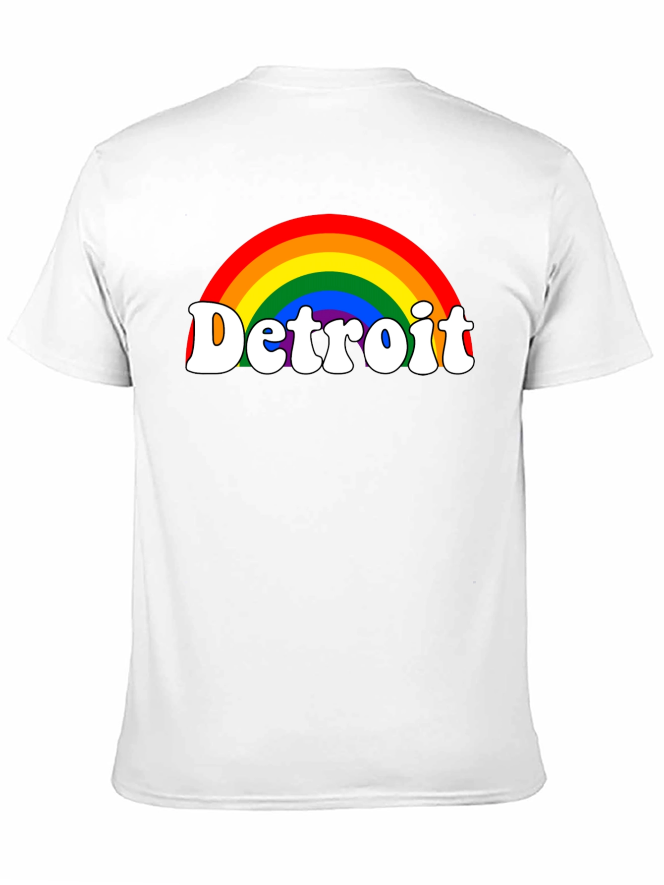 Detroit Rainbow Pride T-Shirt - Black