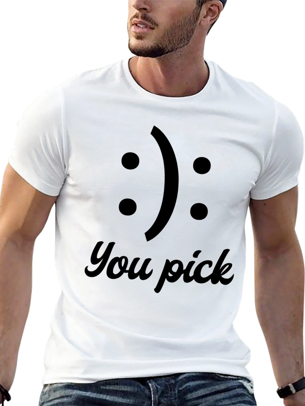 You Pick T-Shirt: Funny Emoji Choice Tee