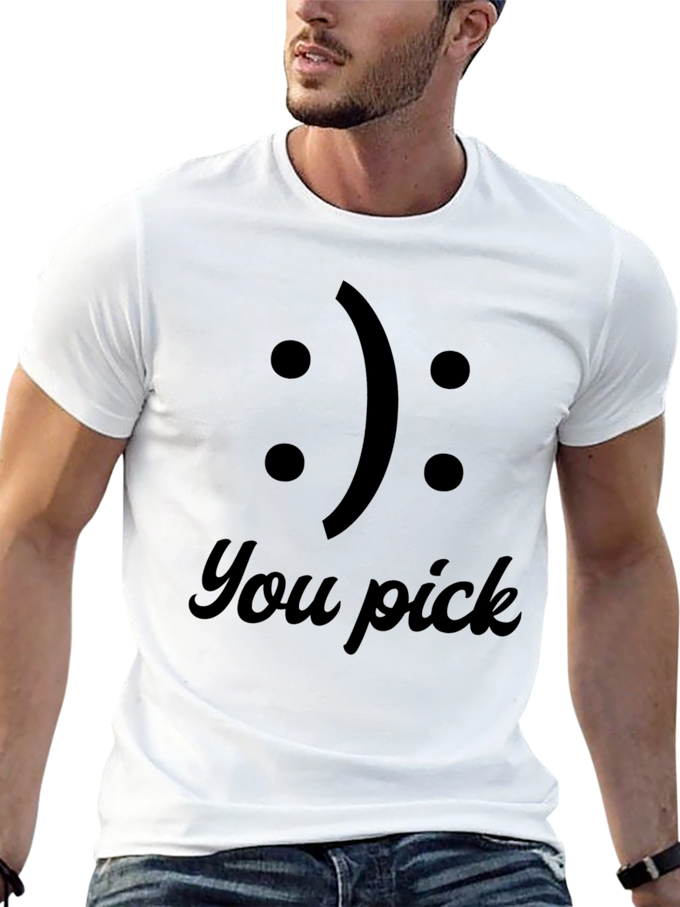 You Pick T-Shirt: Funny Emoji Choice Tee