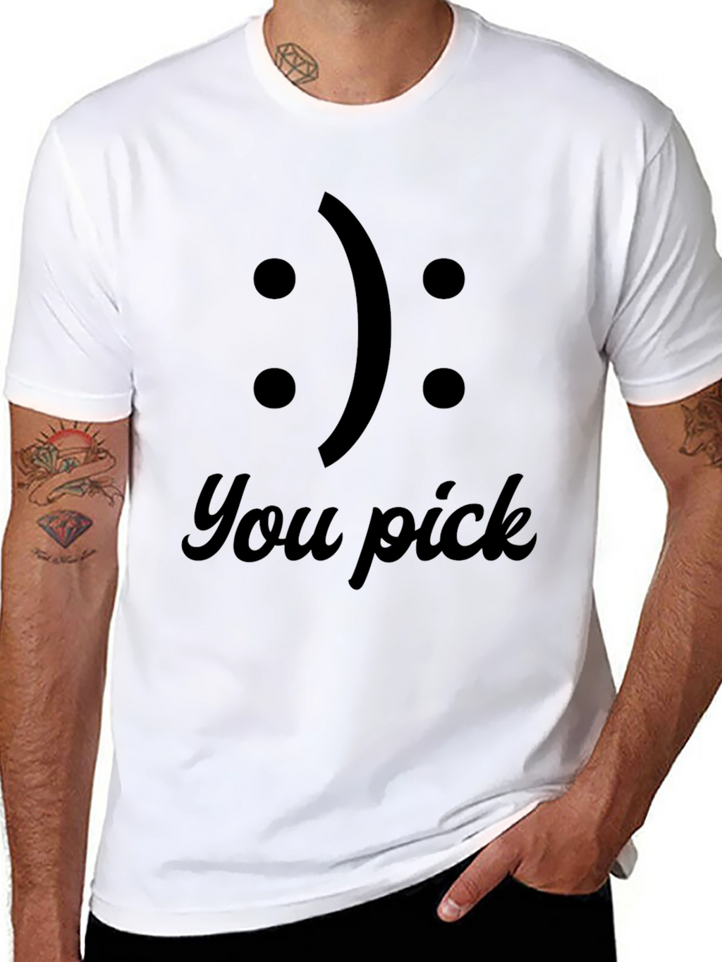 You Pick T-Shirt: Funny Emoji Choice Tee