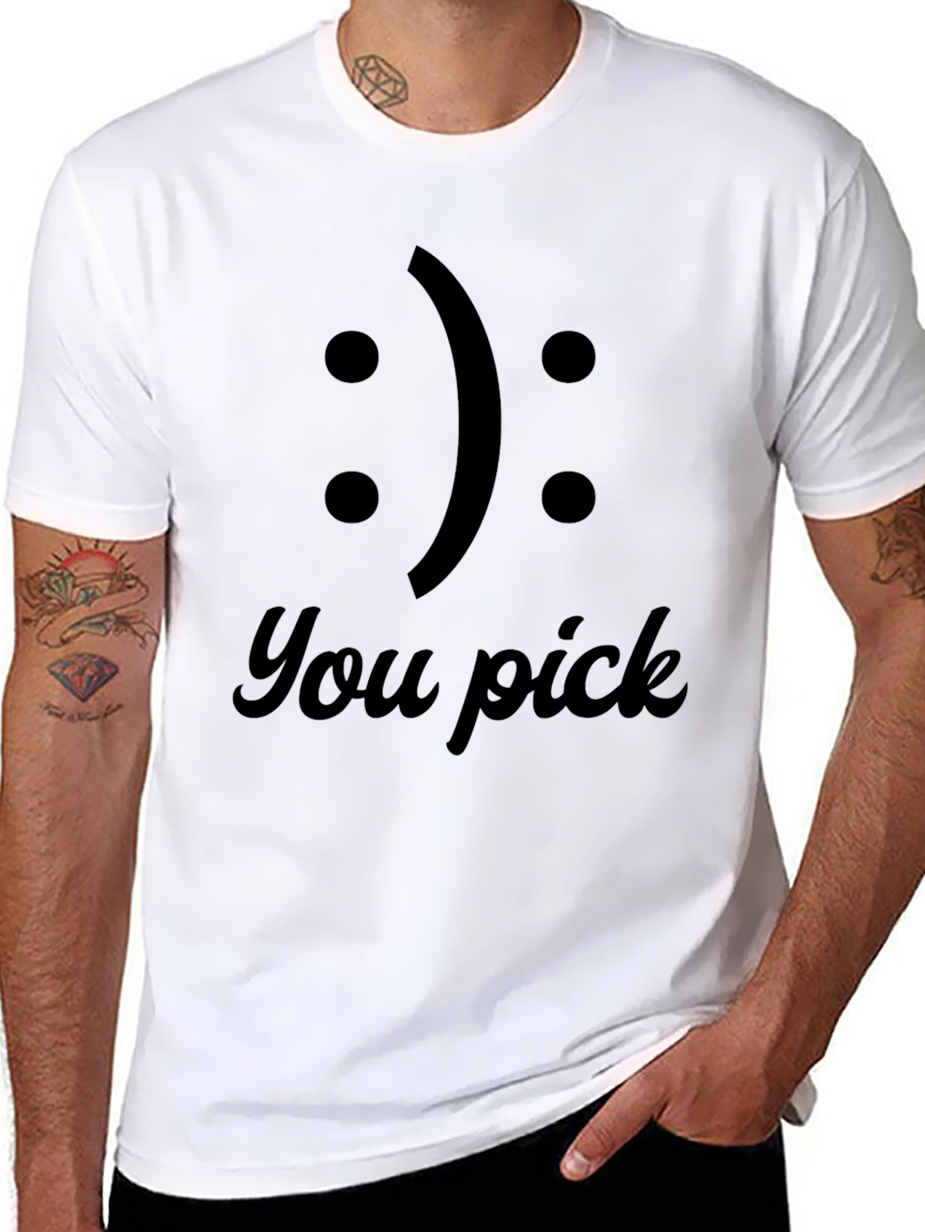 You Pick T-Shirt: Funny Emoji Choice Tee