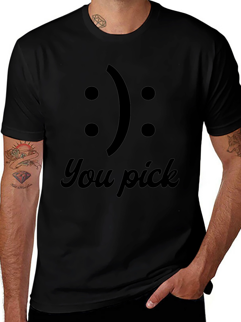 You Pick T-Shirt: Funny Emoji Choice Tee