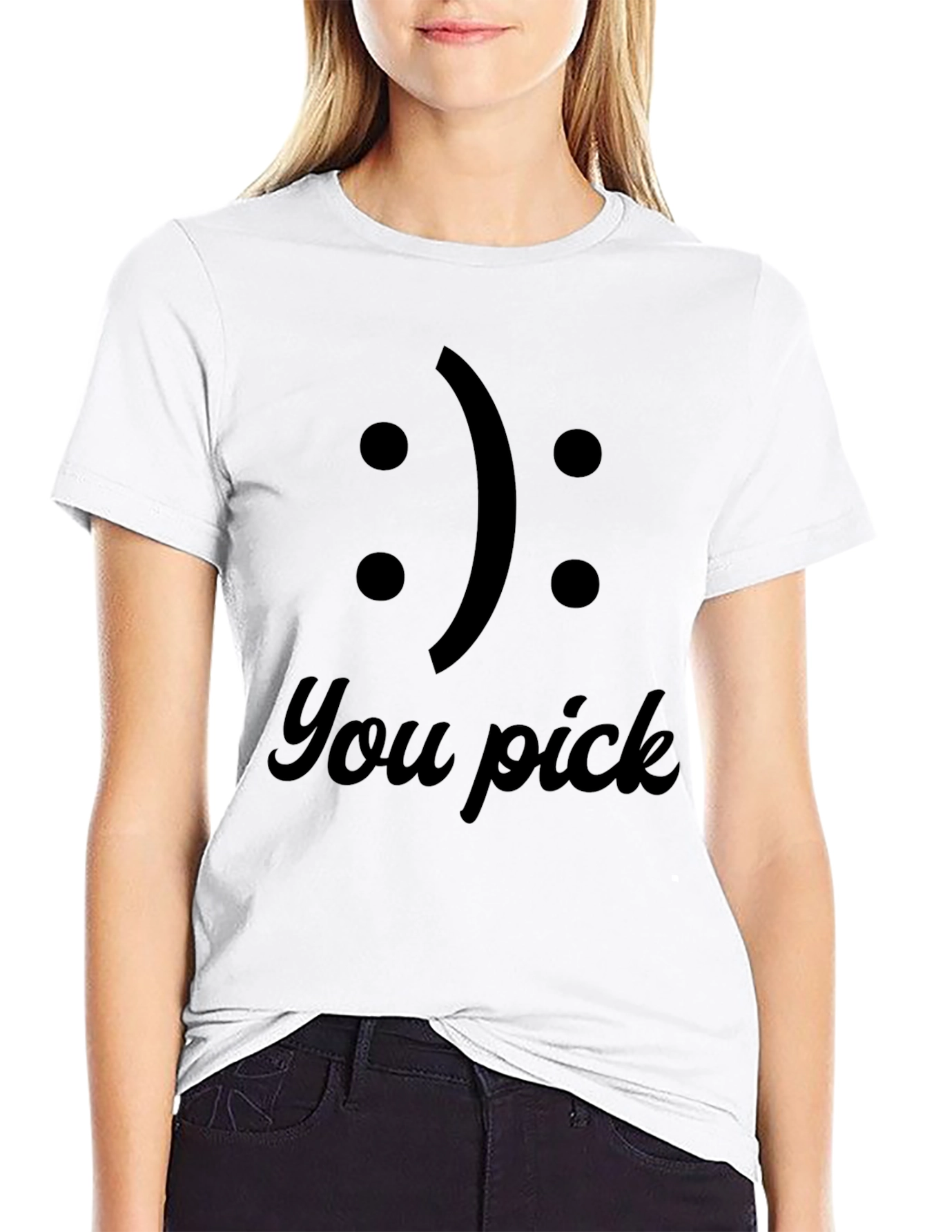 You Pick T-Shirt: Funny Emoji Choice Tee