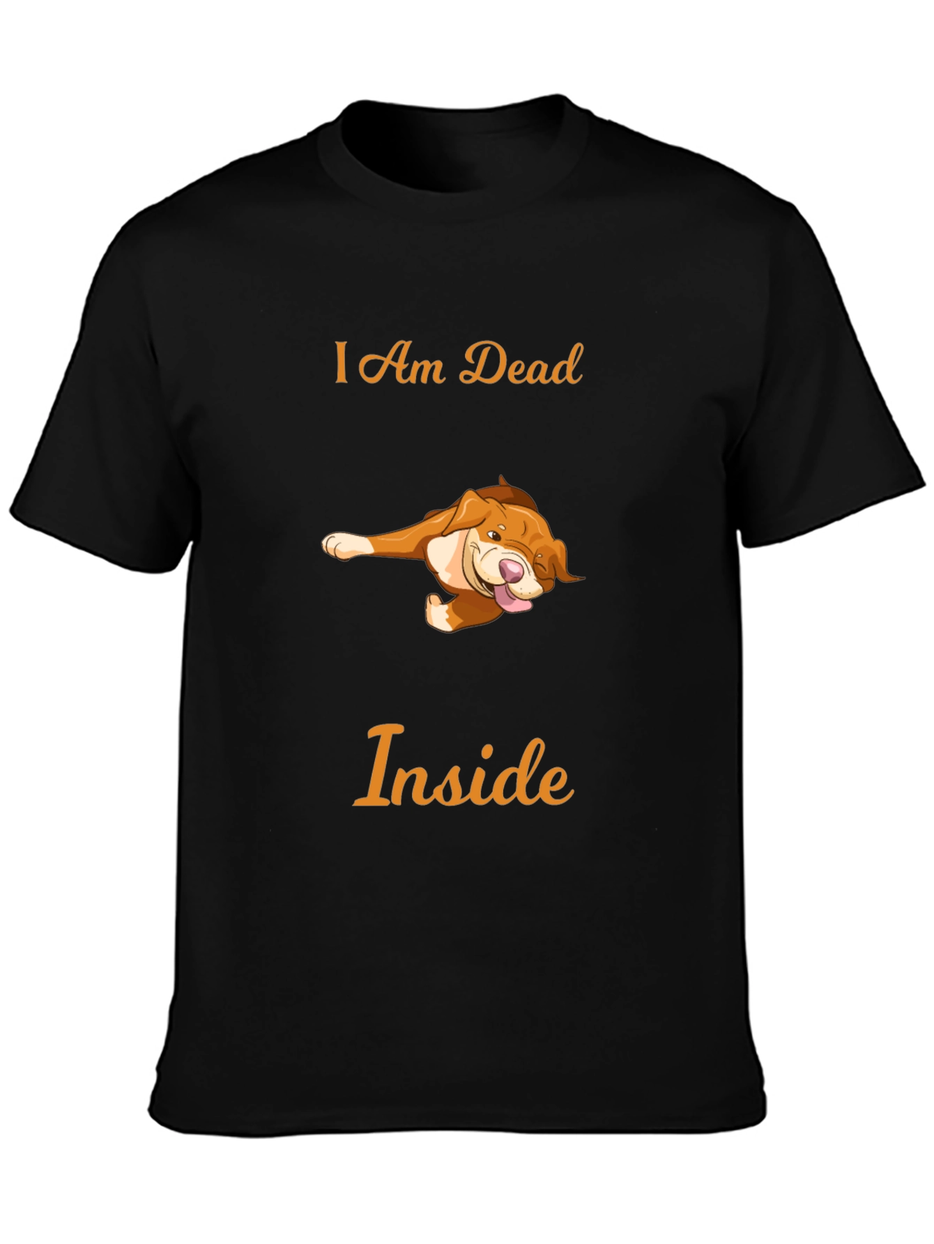 Humorous I Am Dead Inside Dog T-Shirt