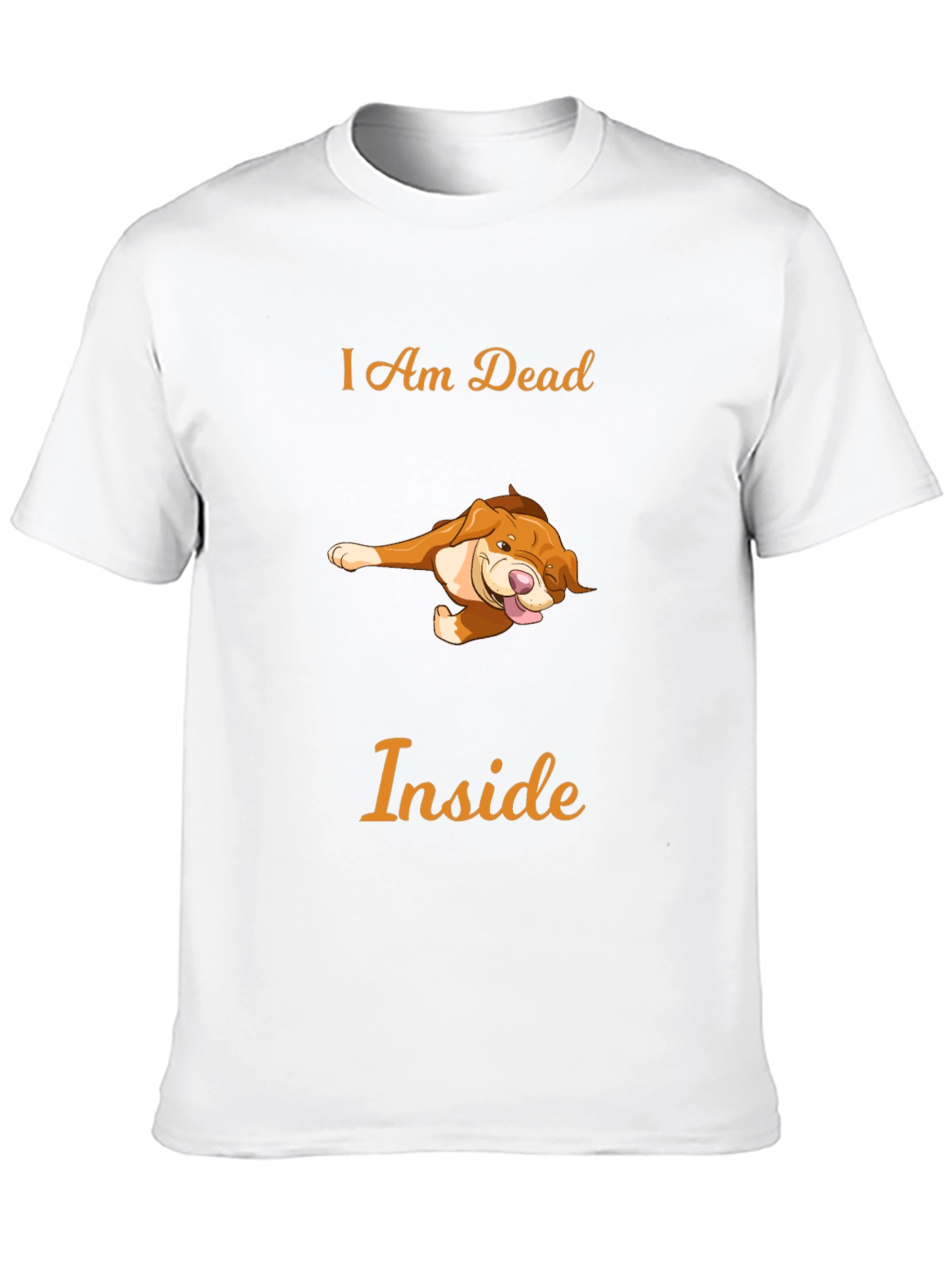 Humorous I Am Dead Inside Dog T-Shirt