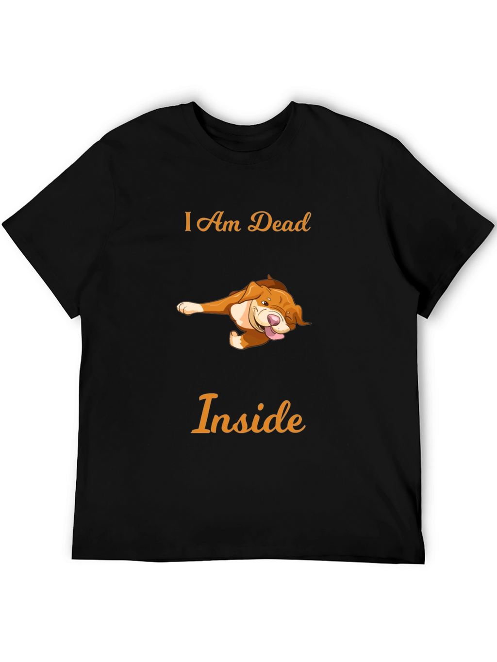 Humorous I Am Dead Inside Dog T-Shirt