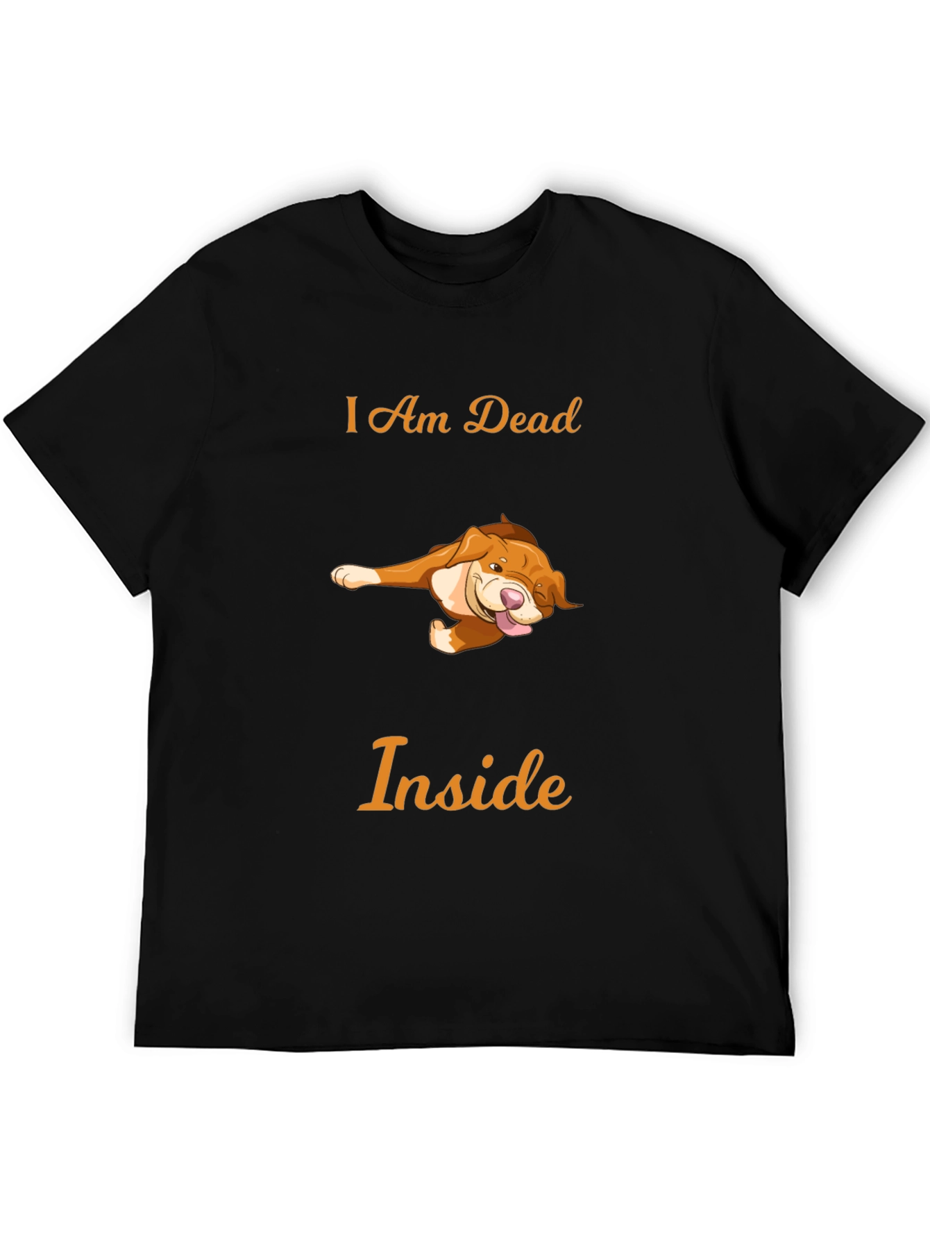 Humorous I Am Dead Inside Dog T-Shirt