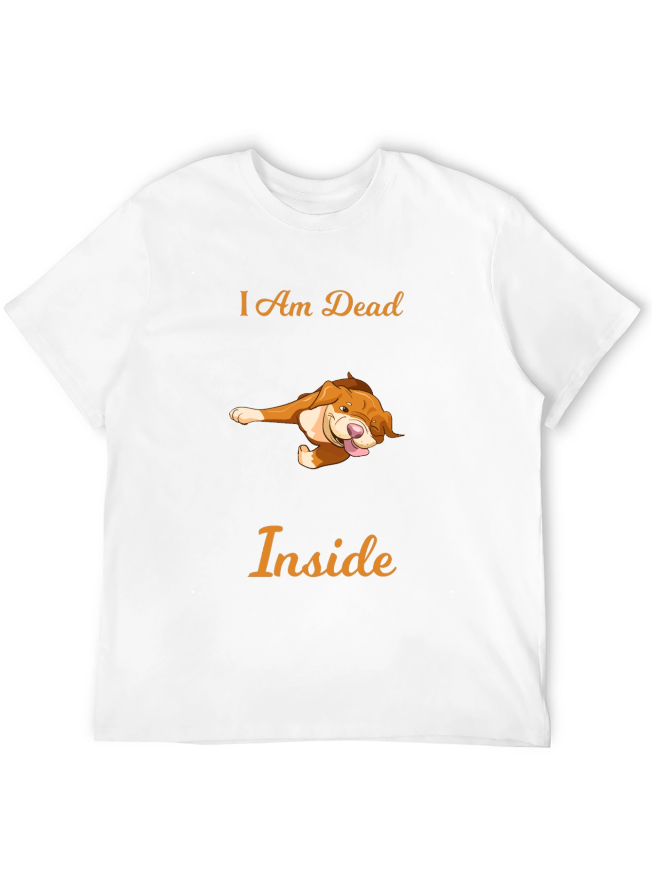 Humorous I Am Dead Inside Dog T-Shirt