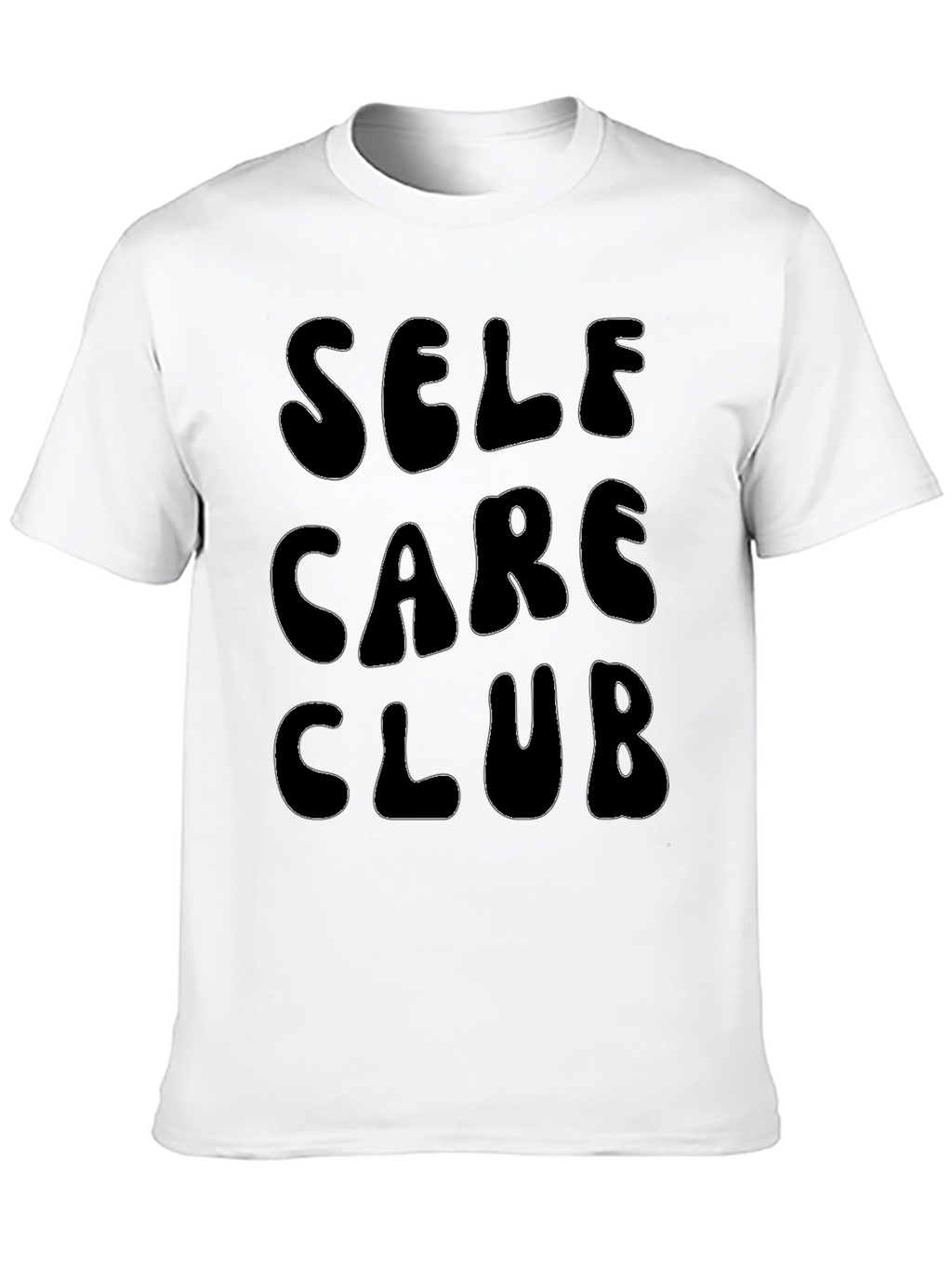 Self Care Club Black Graphic T-Shirt