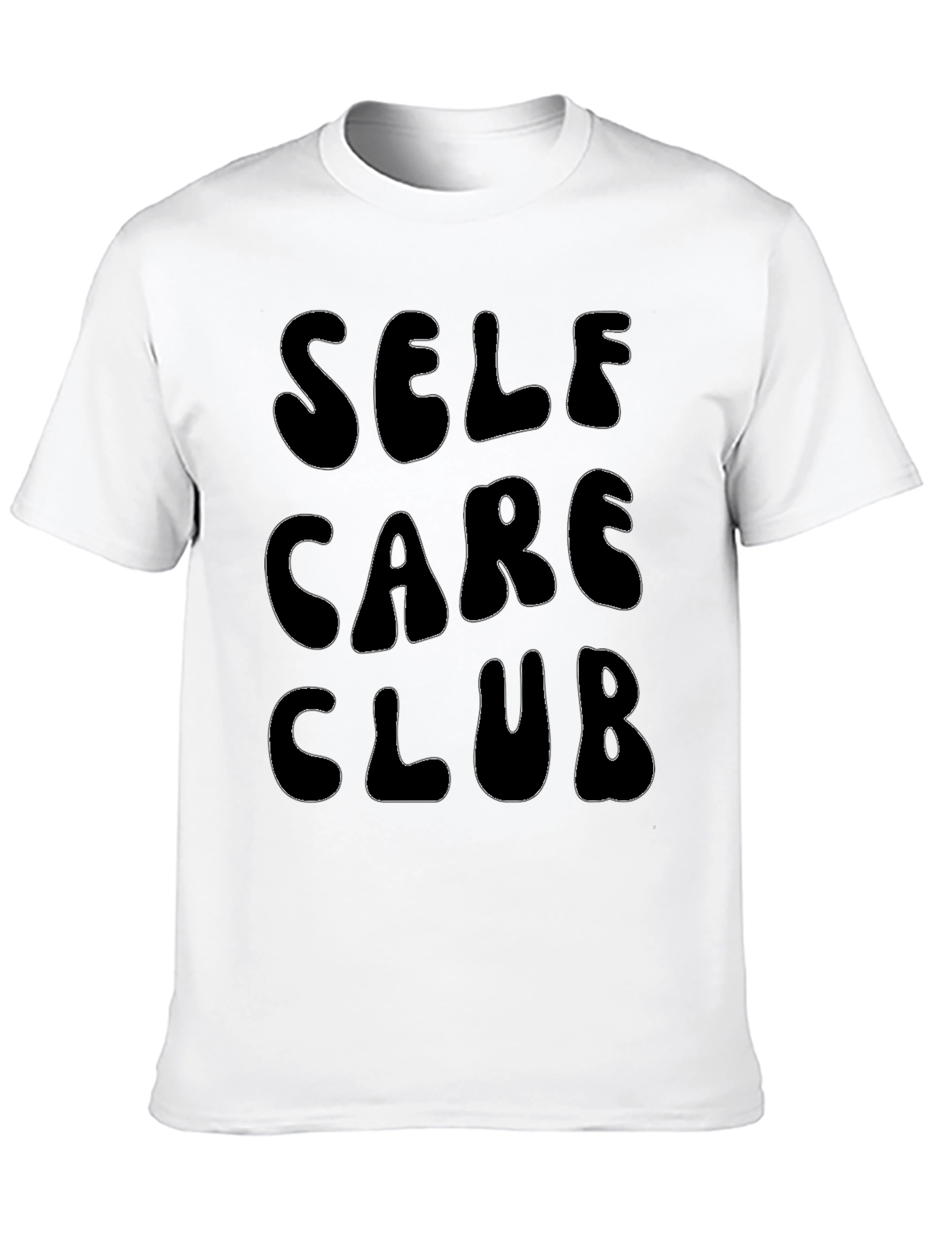 Self Care Club Black Graphic T-Shirt