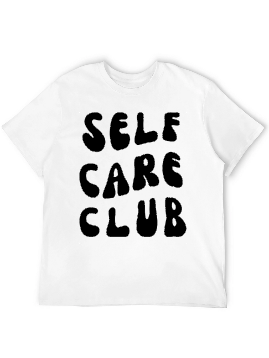 Self Care Club Black Graphic T-Shirt
