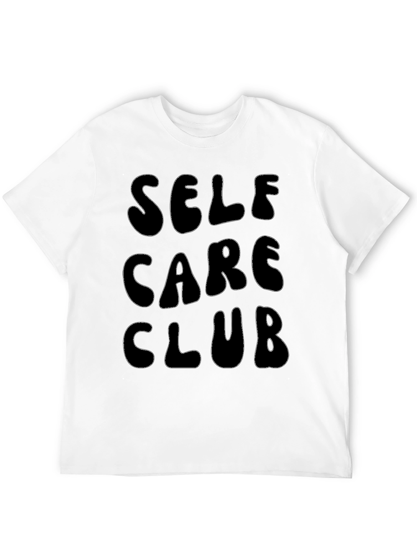 Self Care Club Black Graphic T-Shirt