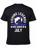 Fishing Legends Born in July T-Shirt