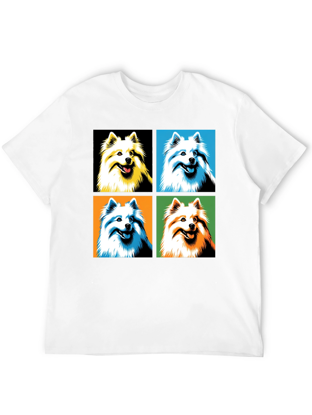 Pop Art Dog Graphic Tee - Black