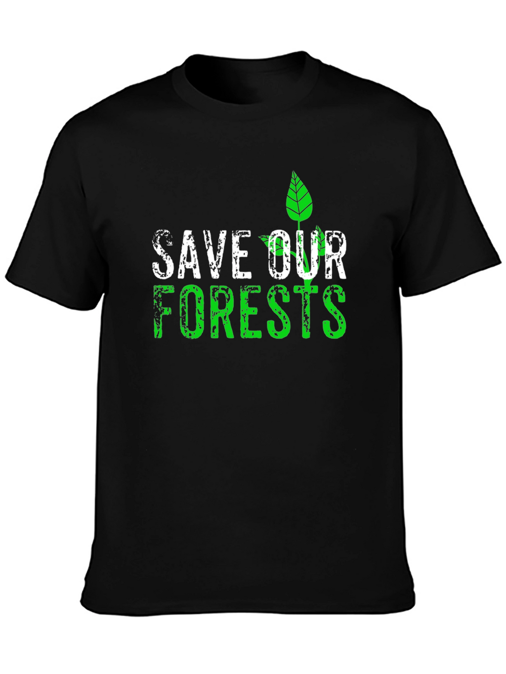 Eco-Friendly Save Our Forests Graphic T-Shirt