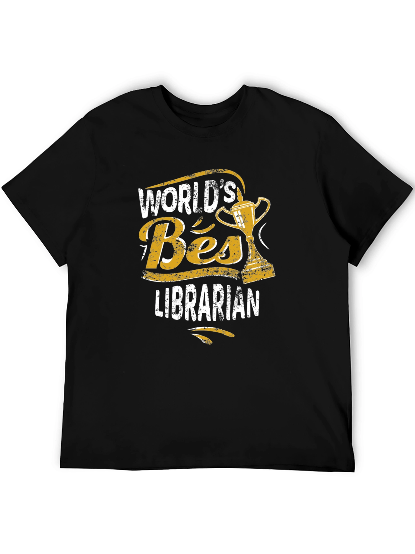 Worlds Best Librarian Black T-Shirt