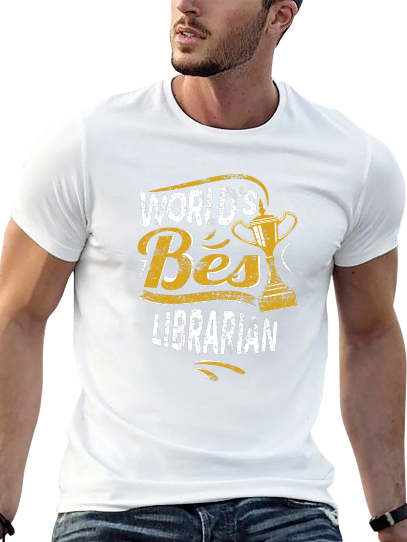 Worlds Best Librarian Black T-Shirt