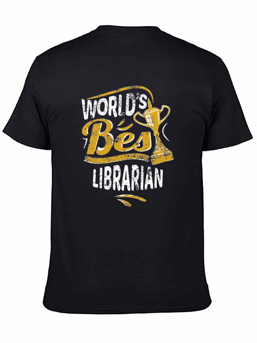 Worlds Best Librarian Black T-Shirt