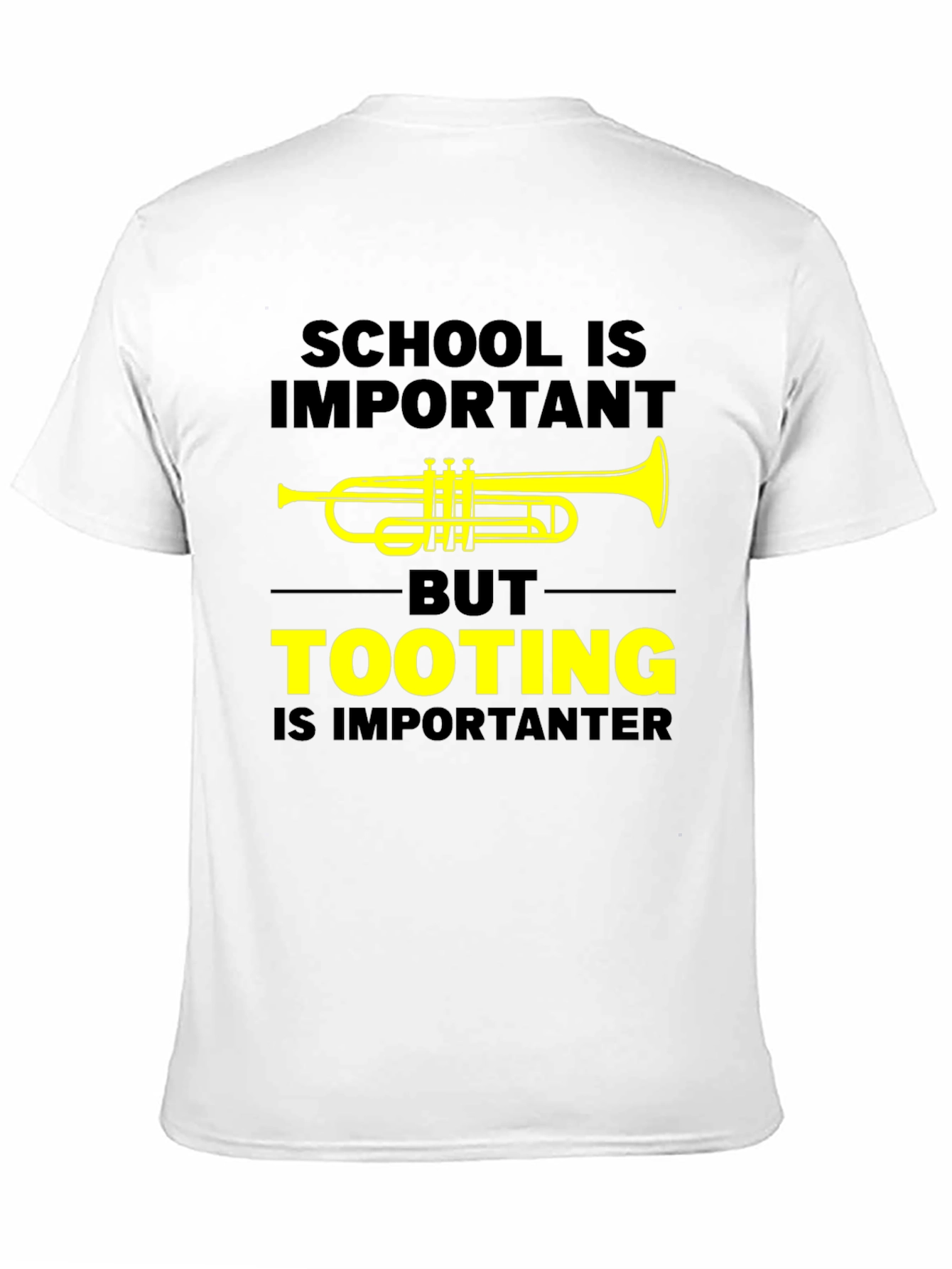 Funny Trumpet T-Shirt: Tooting Is Importanter