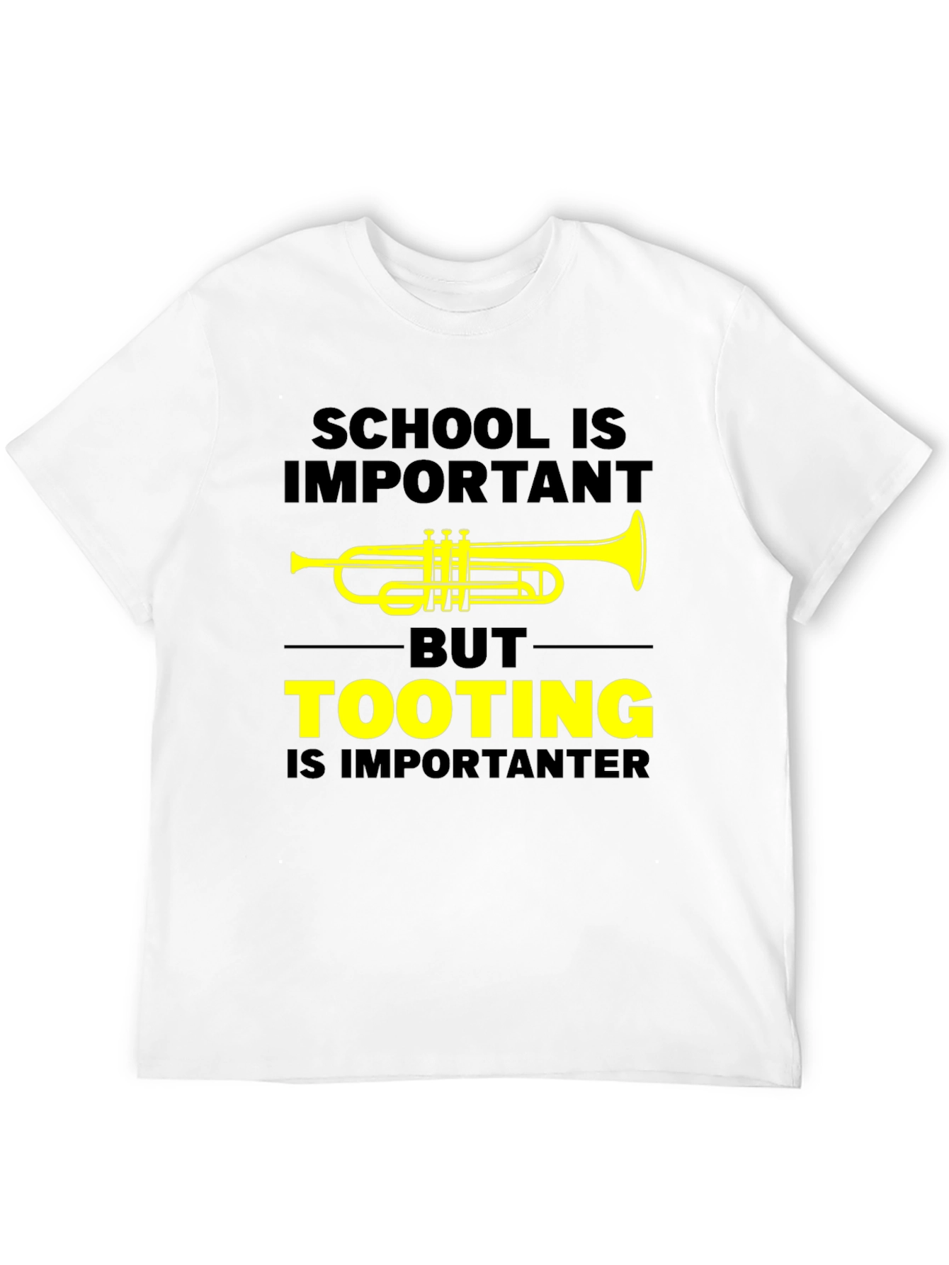 Funny Trumpet T-Shirt: Tooting Is Importanter