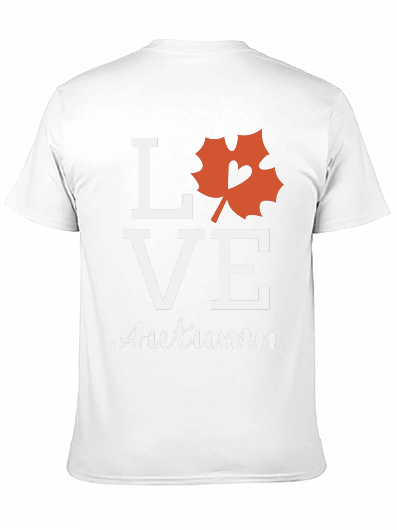 Love Autumn Black T-Shirt Fall Season Graphic Tee
