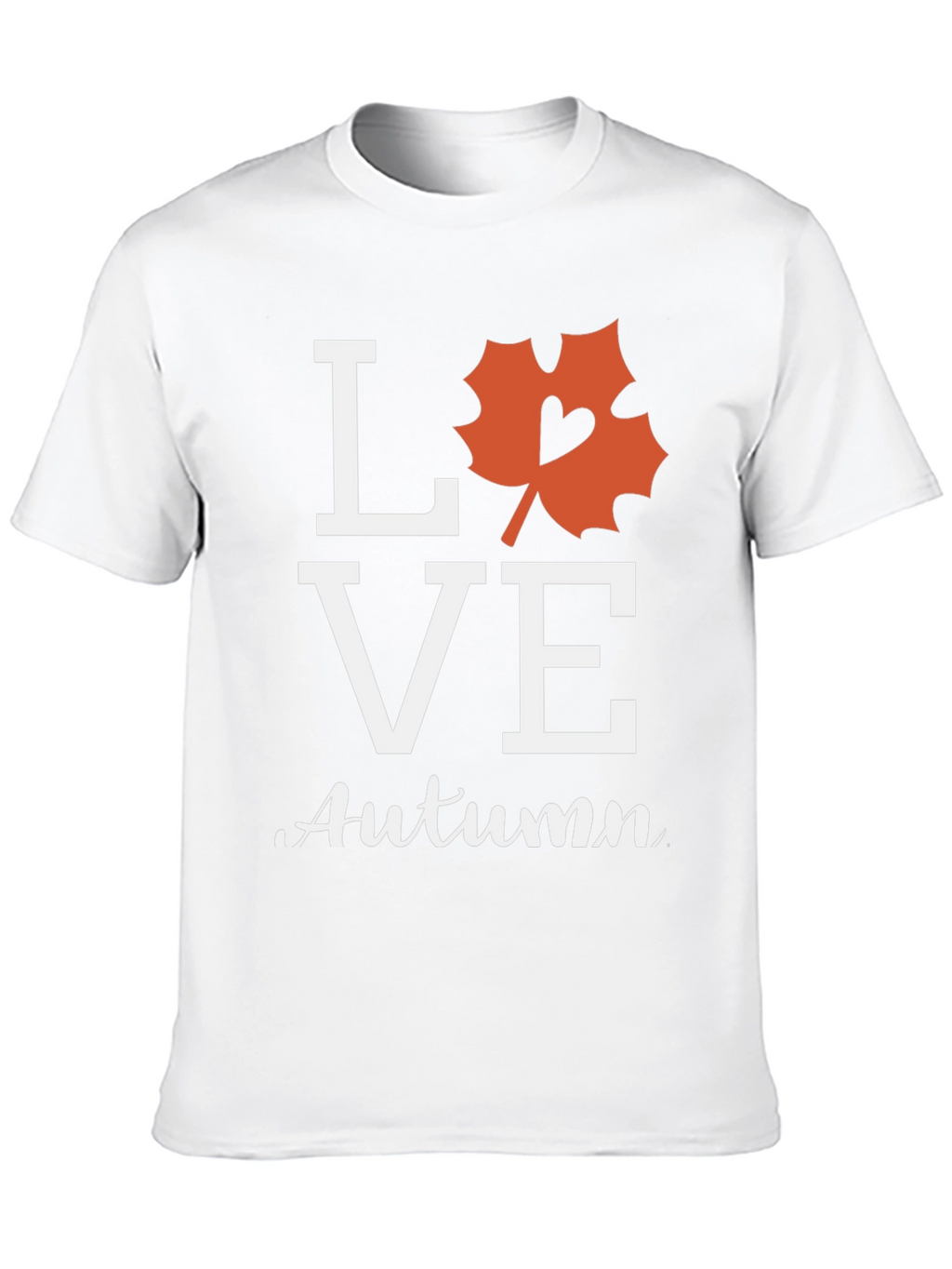 Love Autumn Black T-Shirt Fall Season Graphic Tee