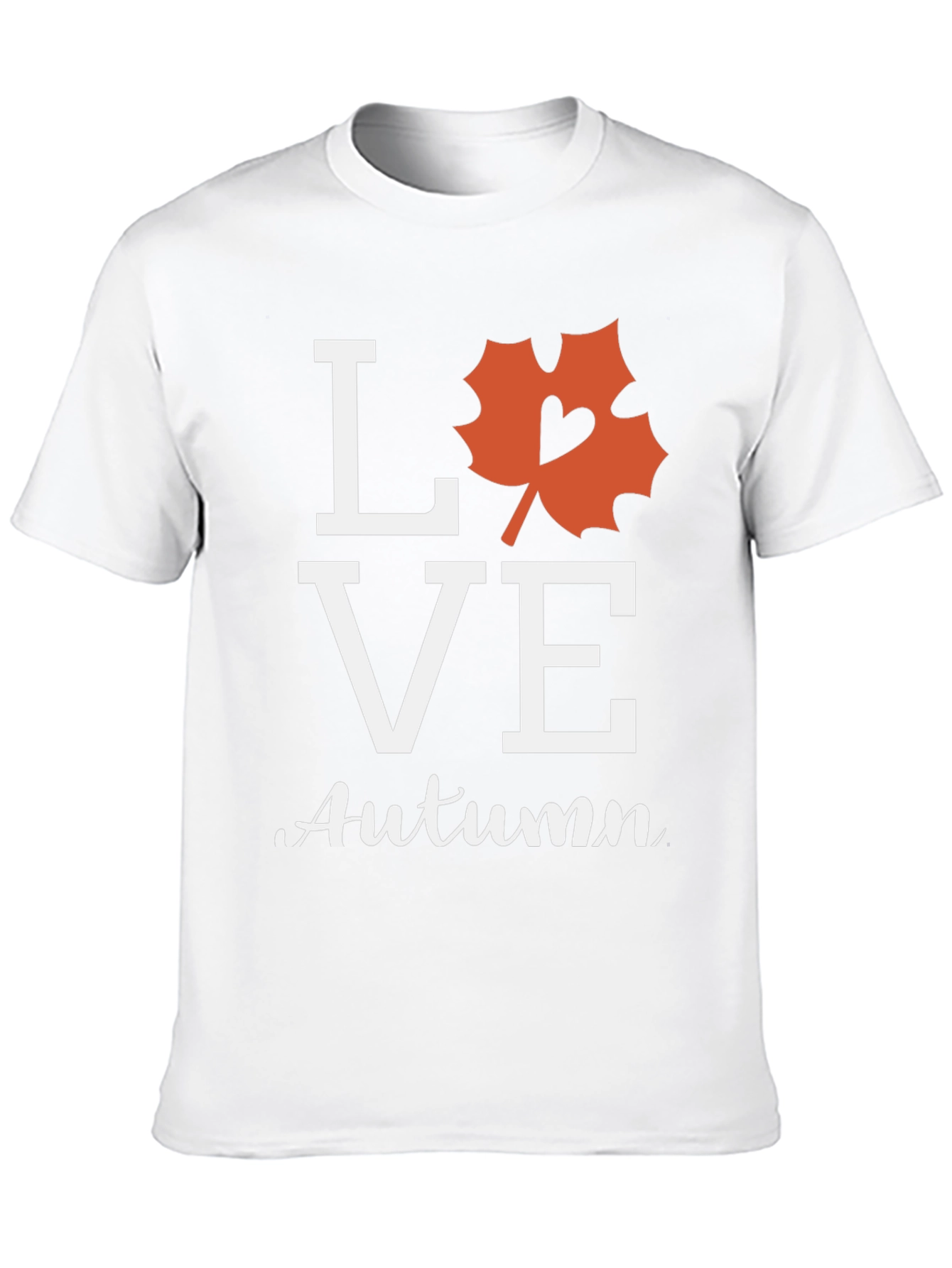 Love Autumn Black T-Shirt Fall Season Graphic Tee
