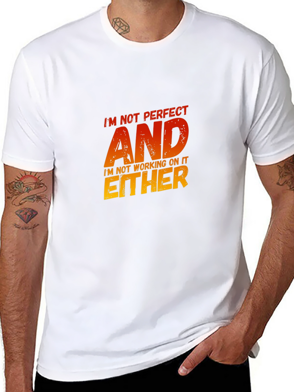 Im Not Perfect Sarcastic Graphic Tee