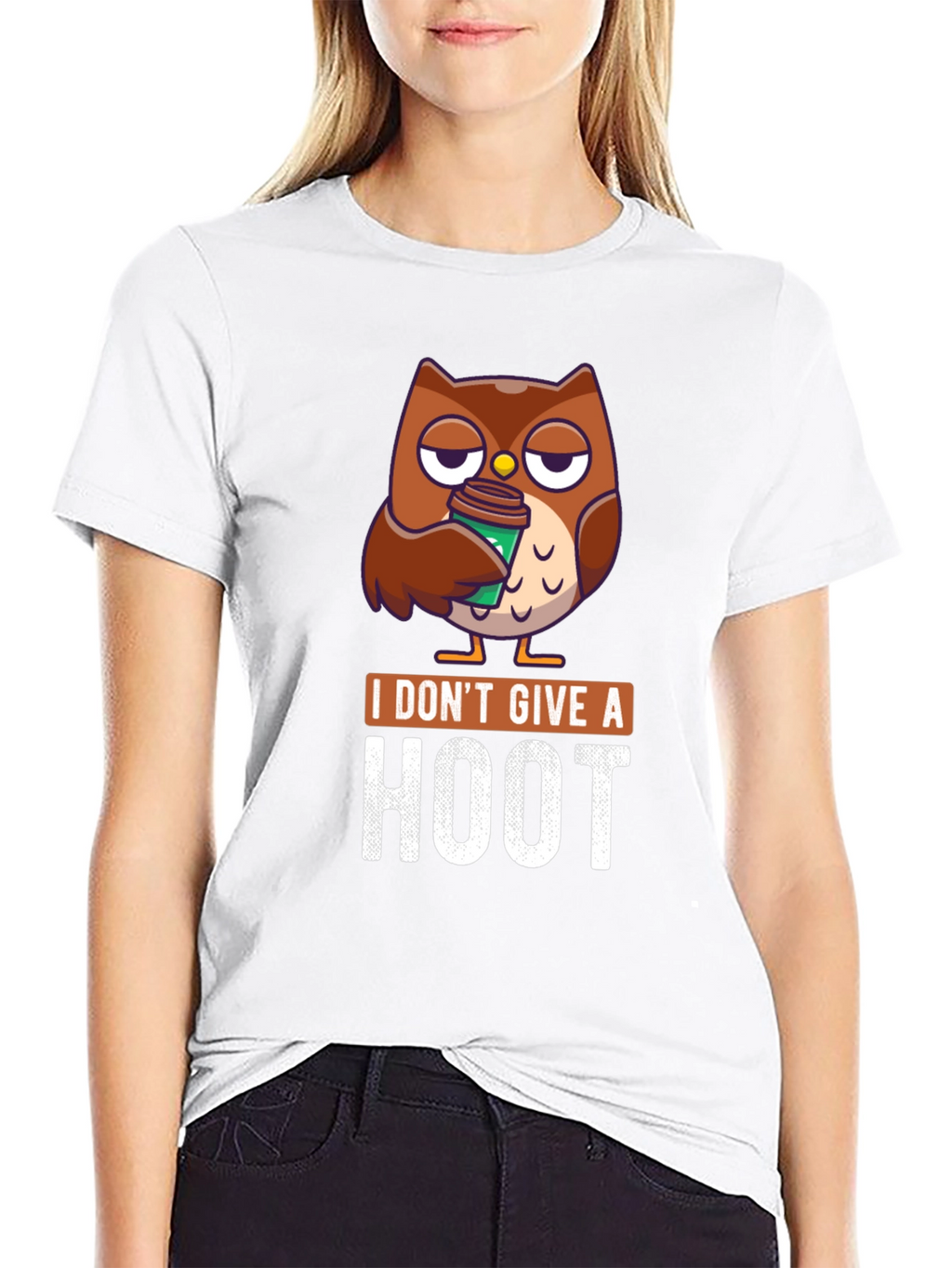 I Dont Give a Hoot Owl Coffee T-Shirt
