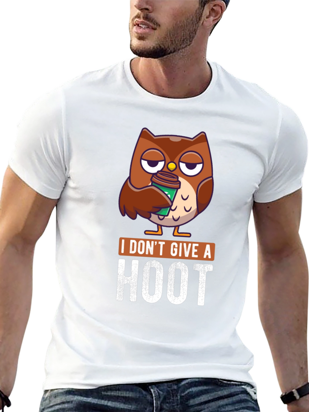 I Dont Give a Hoot Owl Coffee T-Shirt