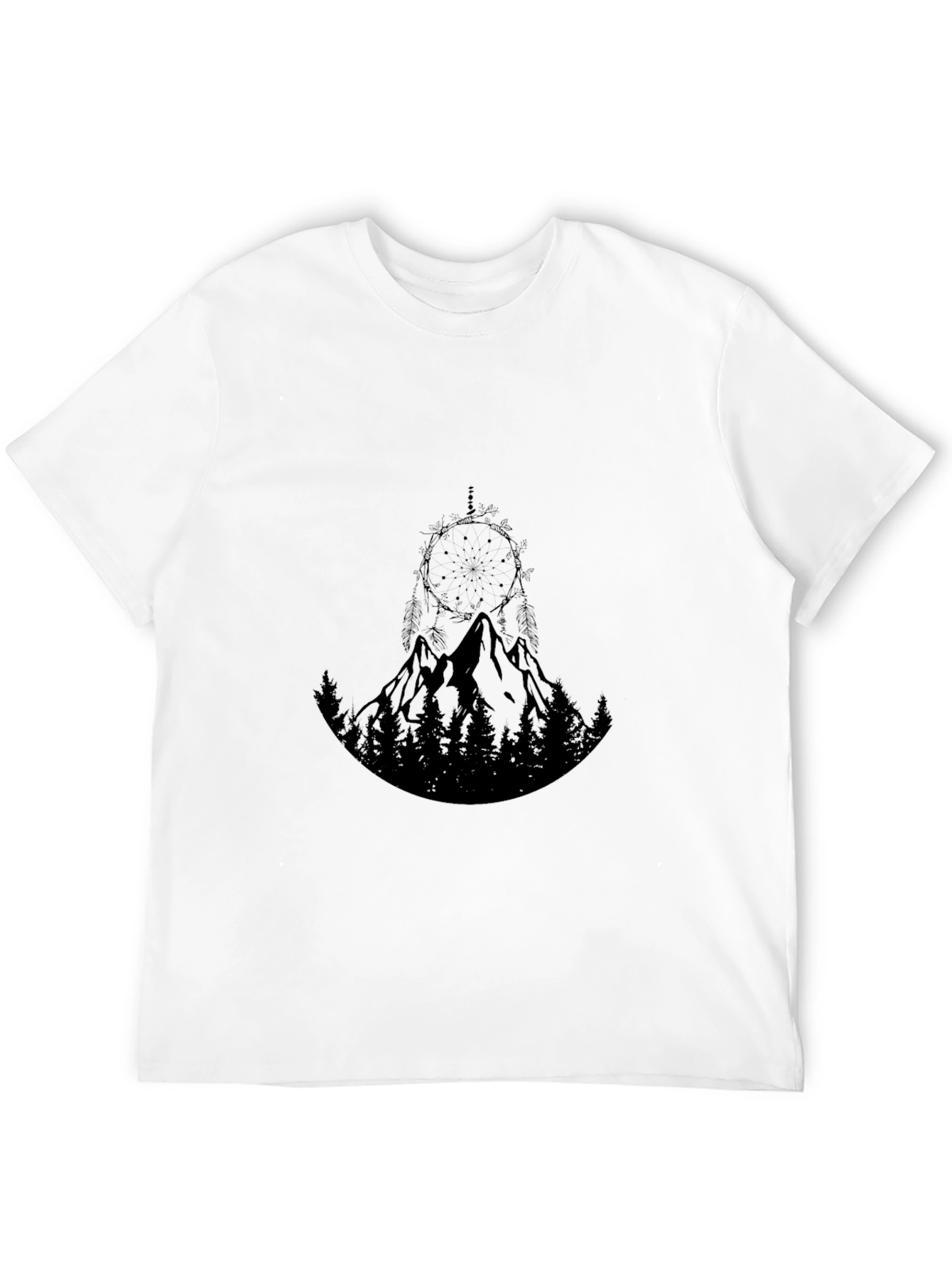 Mountain Dreamcatcher Graphic Black Tee